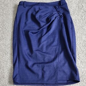 Elegant Navy Blue Women's Skirt